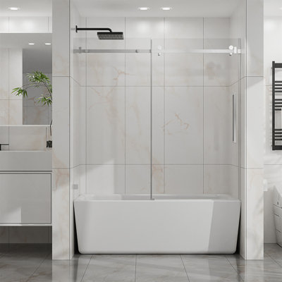 Frameless Sliding Glass Bathtub Door