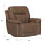 fauteuil inclinable double à gravité zéro brun