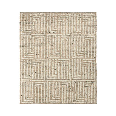 Tuku Geometric Shapes Area Rug in Ivory
