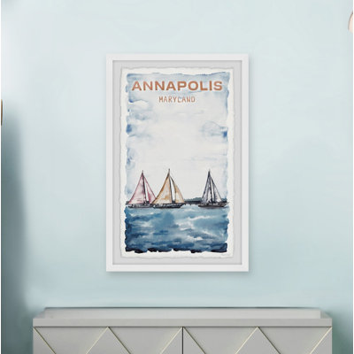 Annapolis, Maryland - Cadre photo, publicité sur papier
