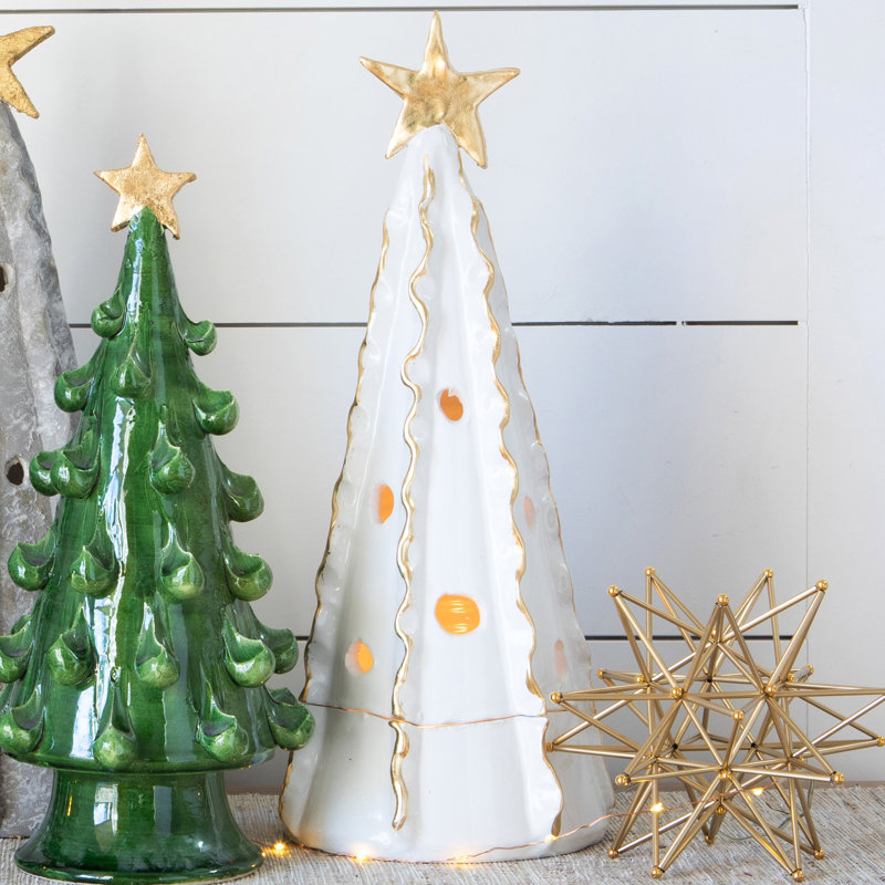 Foresta Figurines & Sculptures, White/Gold