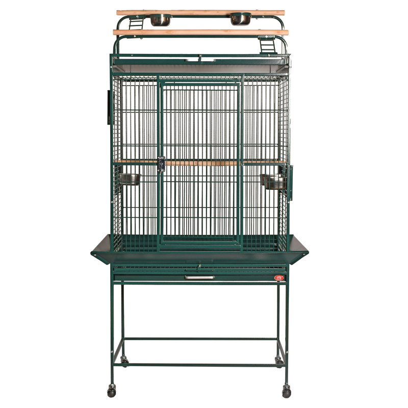 Grande cage de jeu verte, 66 " H x 32 " W x 23 " D, Vert
