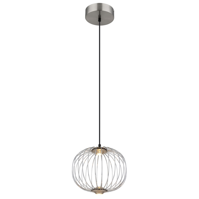 Asherman 1 - Light Natural LED Pendant, 37cm H x 36cm W