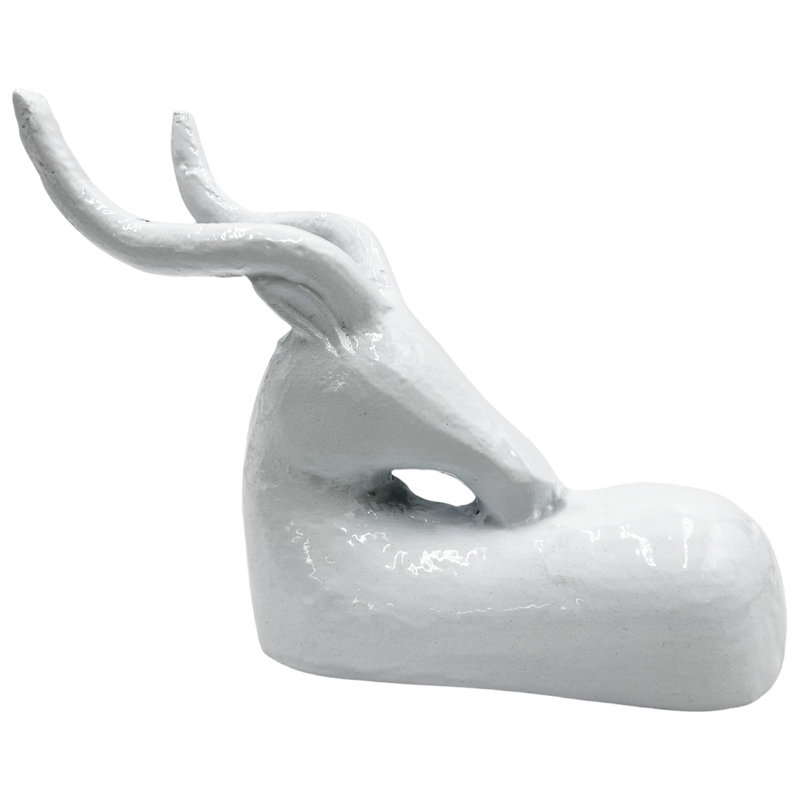 Figurines et sculptures d'animaux faits à la main Deunta, Blanc