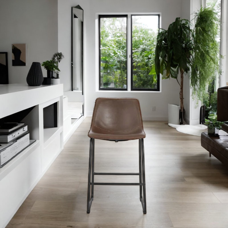 Tabouret de comptoir Marteny Dondan, Tabouret de comptoir (siège d'une hauteur de 26 p, Brun