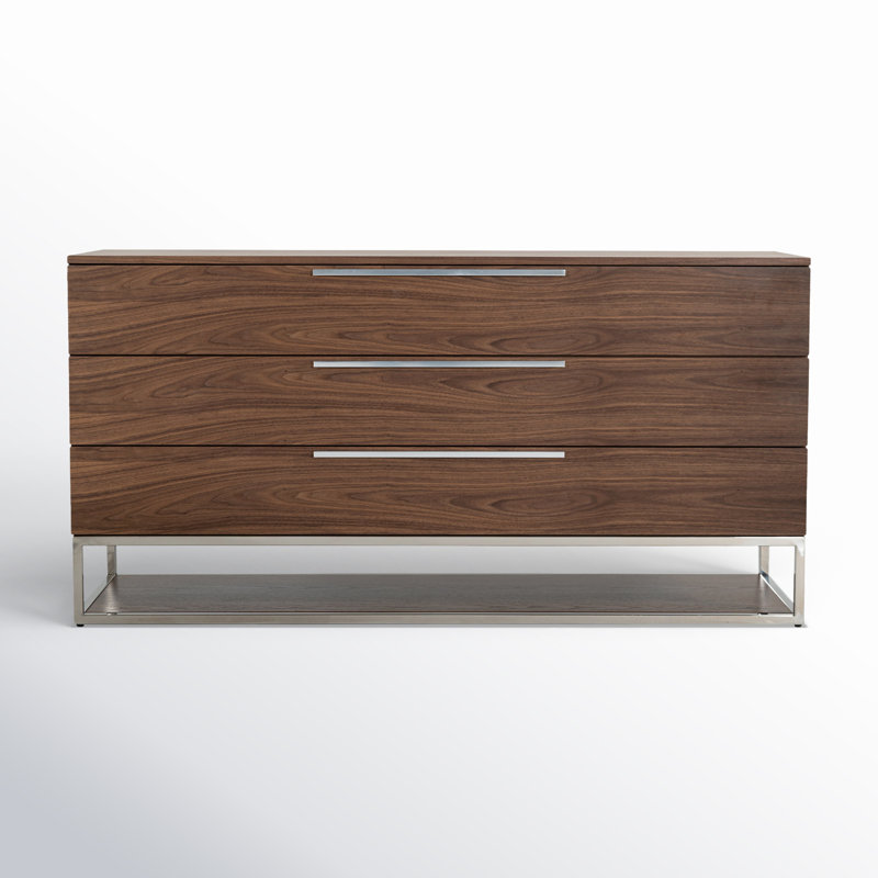 Commode 3 tiroirs Heloise, Noyer