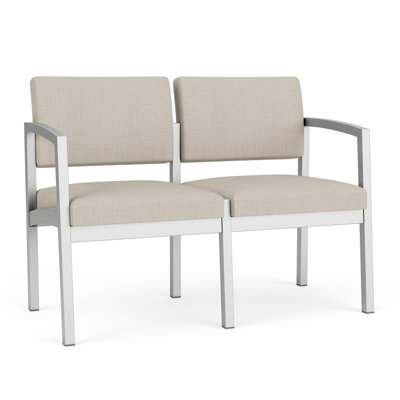 Lenox Steel Waiting Reception 2 Seat Tandem Seating Metal Frame No Center Arms