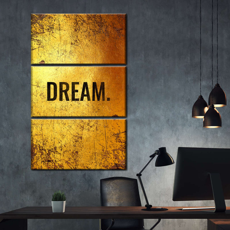 Dreams And Ambitions Quotes, H 38 po x l 24 po x P 1,25 po
