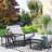 Aluminum Outdoor Lounge Chair with Ottoman