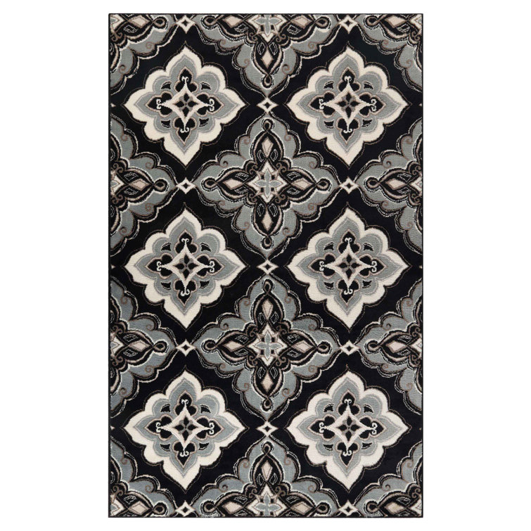 Goshen Geometric Black Area Rug by Superior