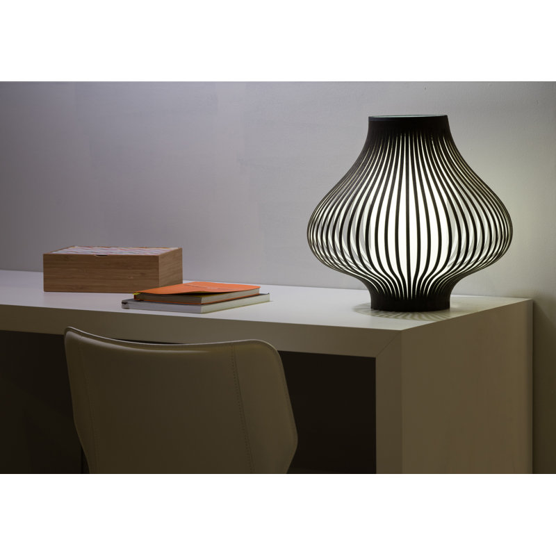 Blossom Table Lamp, Dark Gray, 28" H x 20" W x 20" D