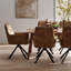 Chaises de salle à manger pivotantes en similicuir Mid-Century -625983790