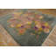 Tapis art déco chinois artistique à motif floral sarcelle