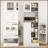 Freestanding Pantry Cabinet With Microwave Stand, 8 Door Shelves, And Adjustable Storage For Modern Kitchen Organization