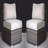 Wicker Sectional Armless Seats - Brown  Pk2