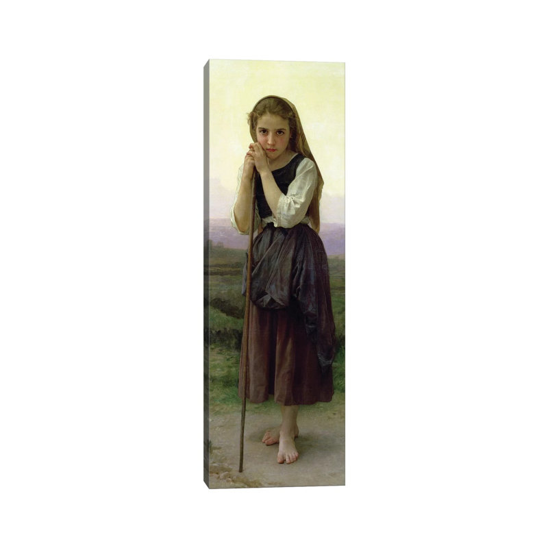 A Little Shepherdess, 1891 1 Piece Wrapped Canvas Painting, 121.92 cm H x 40.64 cm W x 3.175 cm D