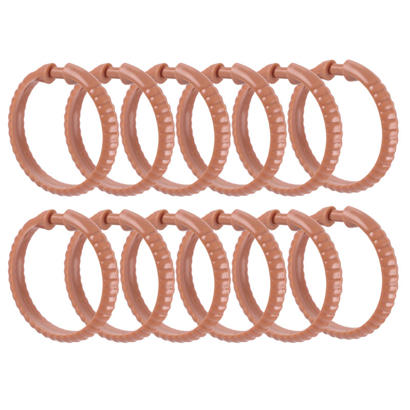 Crochet en plastique pour rideau de douche, Caramel