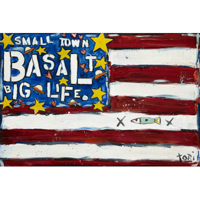 Basalt Flag 1 Piece Wrapped Canvas Painting