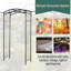 108cm W x 45cm D Metal Arbour in Black
