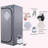 Full Size Portable Grey Steam Sauna Tent–Personal Home Spa, With Steam Generator, Remote Control, Foldable Chair, Timer And PVC Pipe Connector Easy To Install.Fast Heating, With FCC Certification