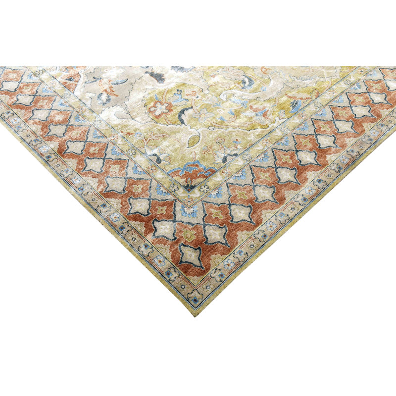 SCANS-253CMRU Oriental Area Rug, Rectangle 9' x 12'