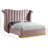 Cicero Upholstered Velvet Birch Wingback Bed-838249320-838329444