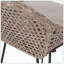 Tabourets de bar (ensemble de 2), matériau en rotin PE, finition tissée durable, apparence polyvalente et durable, s'harmonisant avec le décor extérieur