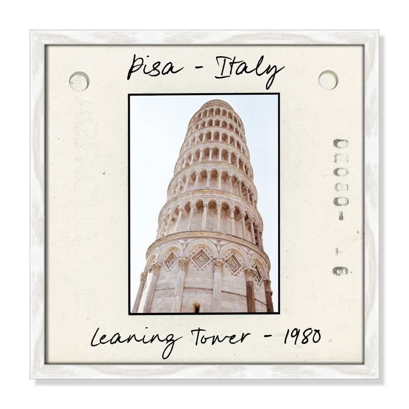 Pise, Italie - reproduction de tour penchée par Natalie Carpentieri, H 17 po x l 17 po x P 0,75 po