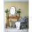 24" X 36" Oval Wall Mirror With Wood Frame, Farmhouse Wood Mirror For Bathroom Entryway Console Lean Against Wall