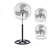 Fan Metal Stand 18" Chrome 3In1 ETL Certified