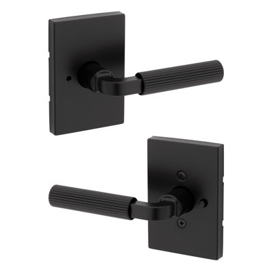 Mirada Reeded Bed/Bath Lever w/ Rectangular Rose