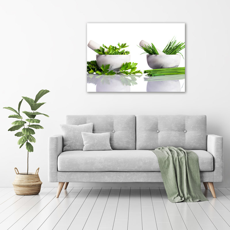 Herbs - No Frame Print on Canvas