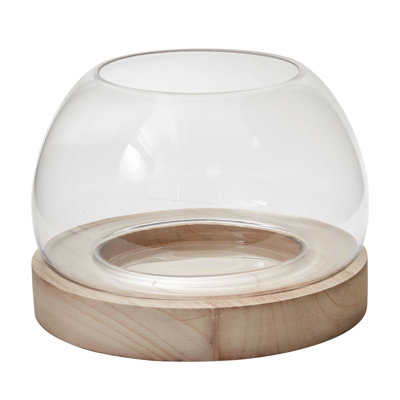 Terrarium en verre et bois Khalema