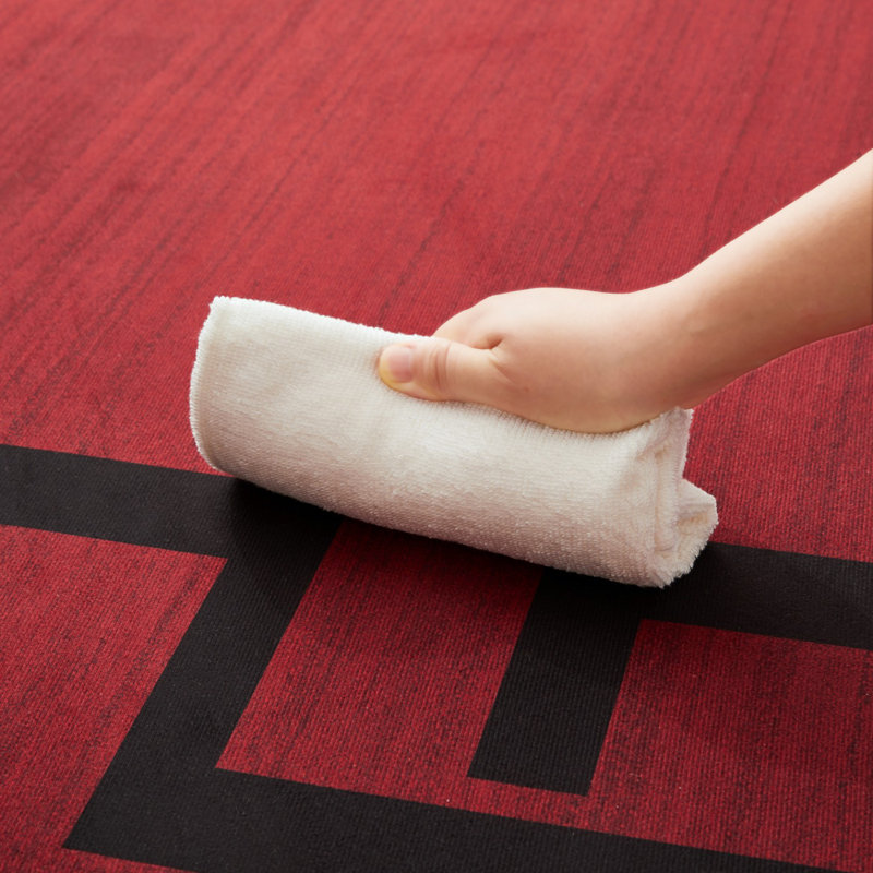 Abstract Machine Printed Shag Area Rug, Rectangle 120 x 170 cm