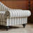 Simple curved stripe design chaise longue