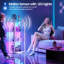 360° Rotating Glass Display Cabinet with RGB LED Lighting and APP Control-36480564
