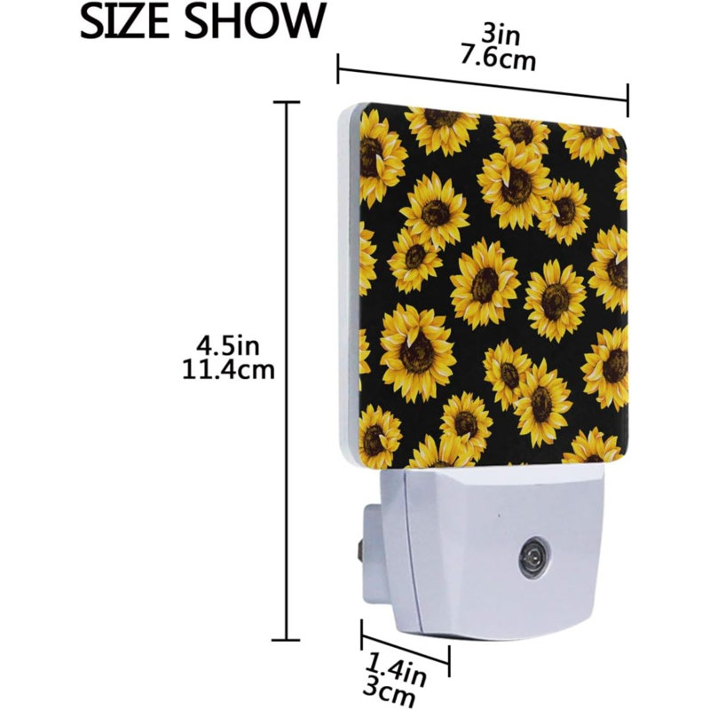 Veilleuse rétro tournesols