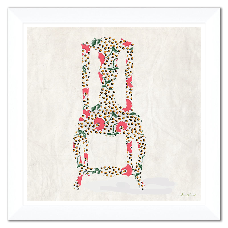Jaipur Chair In Red par Dana Gibson - peinture encadrée