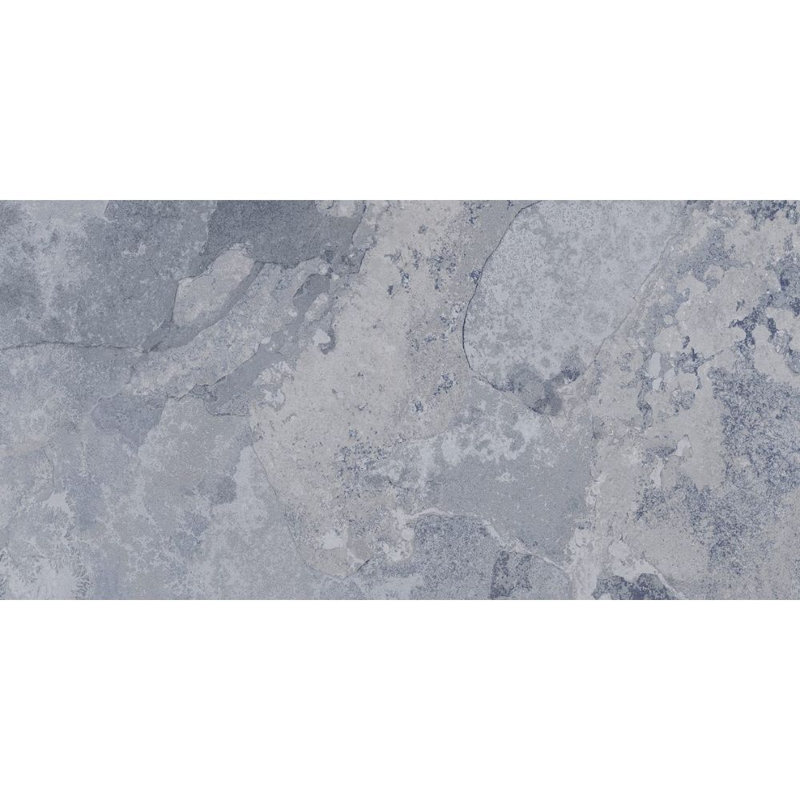 Wells Stone 12" x 24" Porcelain Stone Look Wall & Floor Tile, Blue