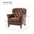 Nariana Traditional Genuine Leather Chair with Solid Wood Legs-1757861940
