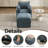 Upholstered Accent Armchair & Ottoman Set, Both with Hidden Storage-330070479
