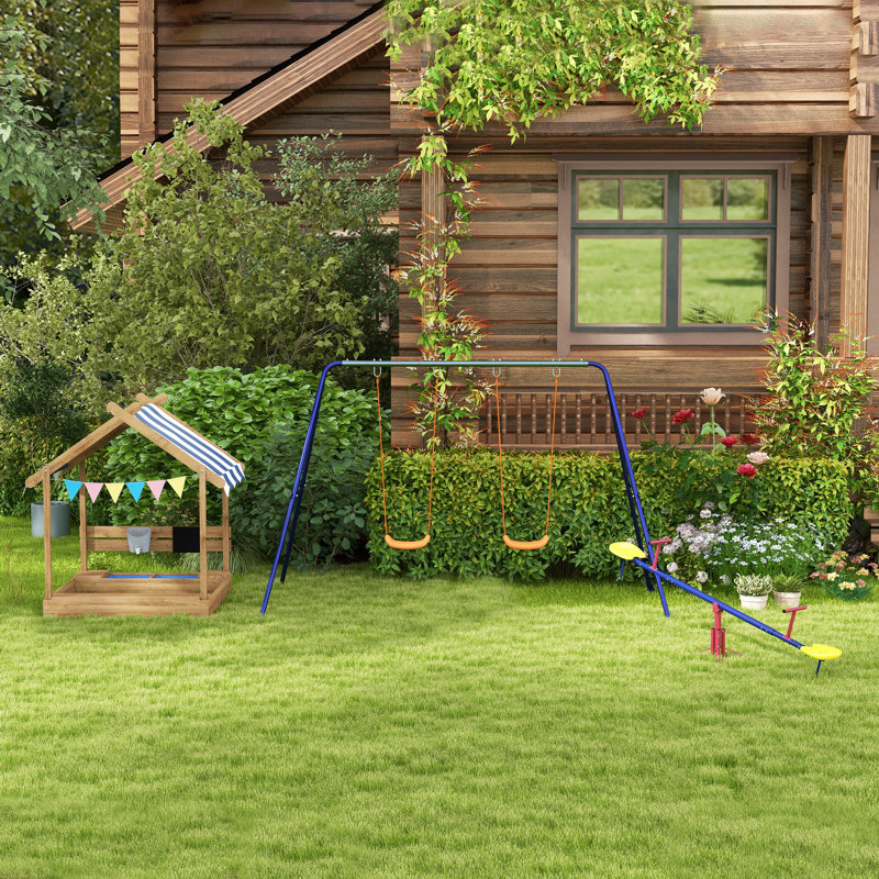 Outsunny 45.7'' x 57.5'' Rectangle Sandbox