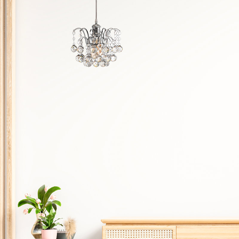 Shannon 1 - Light Chrome Crystal Pendant