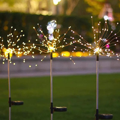 Feu de feu d'artifice solaire blanc à basse tension