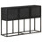 Shatzer Sideboard Buffet Cabinet with Storage Solid Wood Mango Black/White-643298371