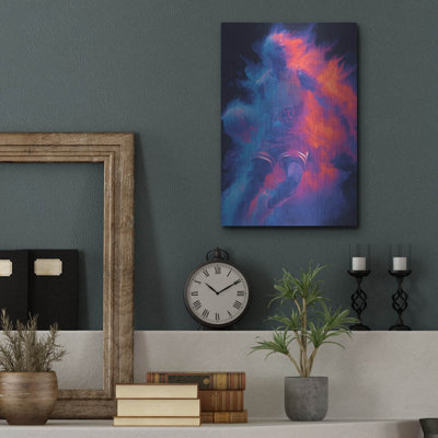  'Basketball Legend Glow 23' by Ann Klee Metal Wall Art, 12" x 16"