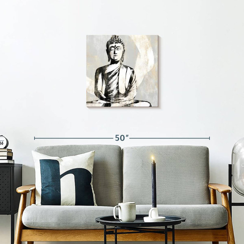 Bouddha assis Leisha I, H 20 po x l 20 po