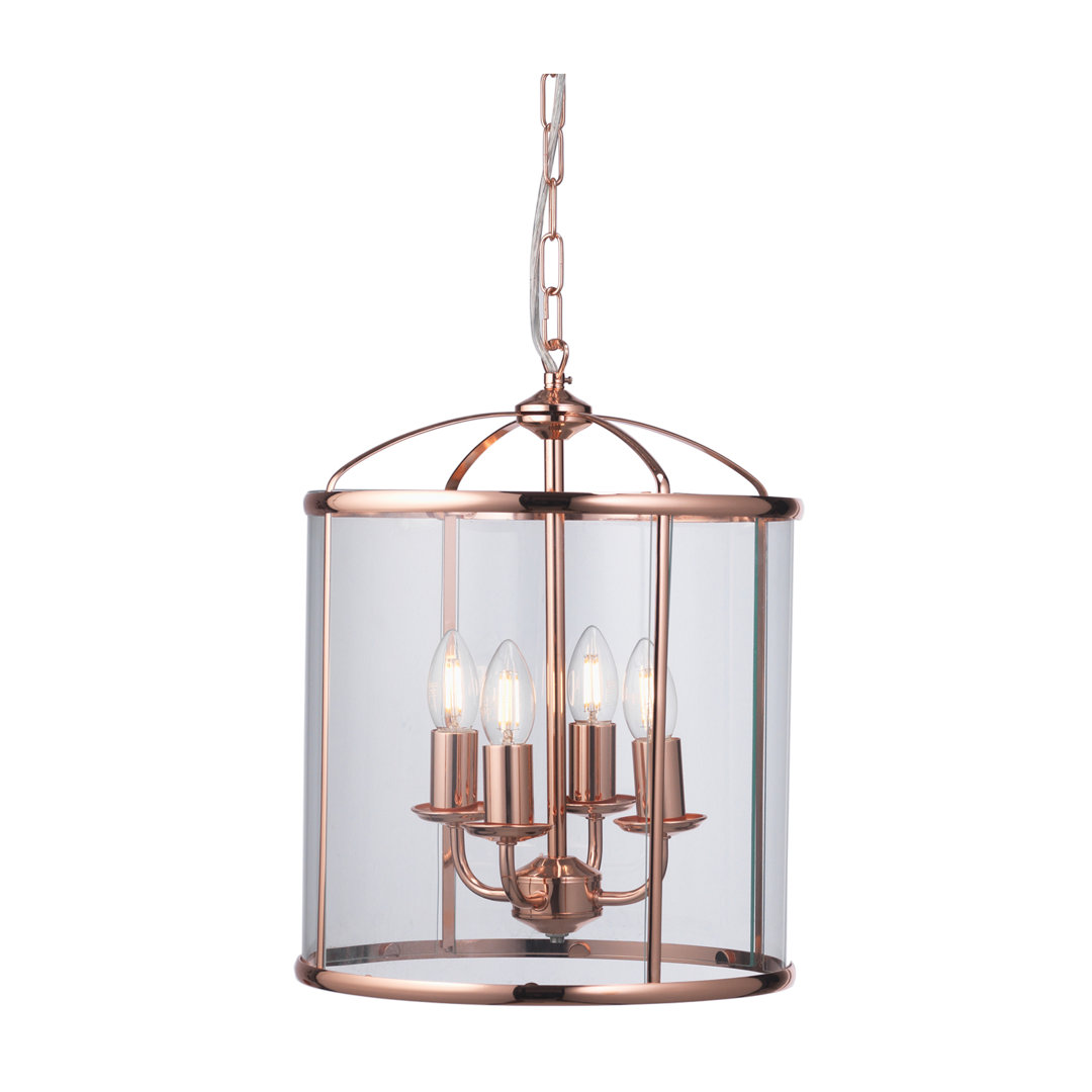 Montauk 4 - Light Copper Lantern Pendant
