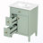 Freestanding Vanity With Drawers&Adjustable Shelf-1931742718