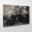Lion Lionesses and an Elephant Photographic - Wrapped Canvas-19091627